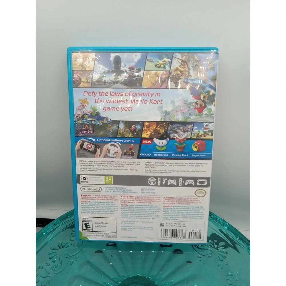 Mario Kart 8 (Nintendo Wii U, 2014) Not Complete Cover Is Faded